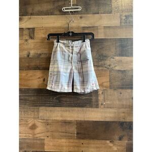 Polo by Ralph Lauren Light Blue Plaid Swim Trunks, size boys 5